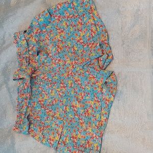 LOFT flowy cargo shorts M